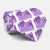 Ich trage Lila für meine Enkelin 6,4 BlasenFibr Krawatte (Gerollt)