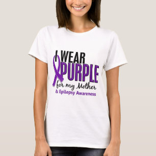Ich trage Lila für meine Epilepsie der Mutter-10 T-Shirt