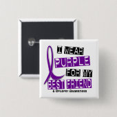 Ich trage Lila für meine Epilepsie des besten Button (Vorne & Hinten)