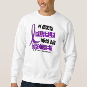 Ich trage Lila für meine Epilepsie des Bruder-37 Sweatshirt