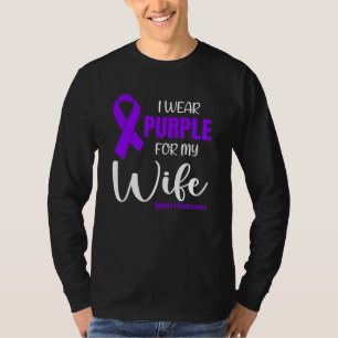 Ich trage Lila für meine Frau für das Lupus-Bewuss T-Shirt