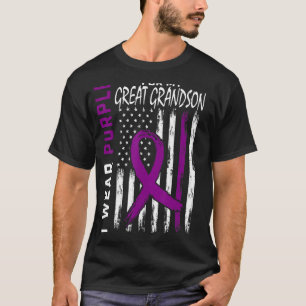 Ich trage Lila für meine große Enkel Epilepsie Awa T-Shirt