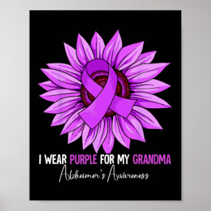 Ich trage Lila für meine Großmutter Heimerheimer's Poster