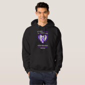 Ich trage Lila für meine Großtochter Lupus Awarene Hoodie (Vorne ganz)