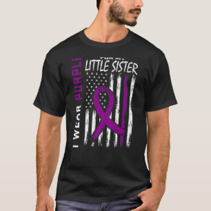 Ich trage Lila für meine kleine Schwester Epilepsy T-Shirt