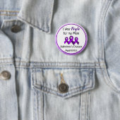 Ich trage Lila für meine Mama Alzheimer Button (Beispiel)