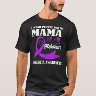 Ich trage Lila für meine Mama Alzheimer-Demenz-Kri T-Shirt