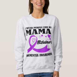 Ich trage Lila für meine Mama Alzheimer & Demenz Sweatshirt