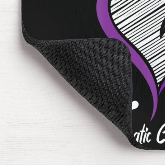 Ich trage Lila für meine Mama Bauchspeicheldrüsenk Mousepad (Ecke)