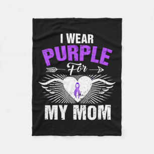 Ich trage Lila für meine Mama Epilepsie Awareness  Fleecedecke