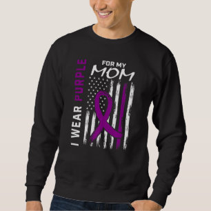 Ich trage Lila für meine Mama Epilepsie Awareness  Sweatshirt