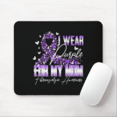 Ich trage Lila für meine Mama Fibromyalgie Bewusst Mousepad (Mit Mouse)