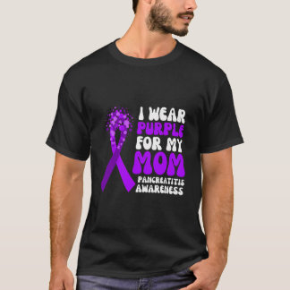 Ich trage Lila für meine Mama Pankreatitis T-Shirt