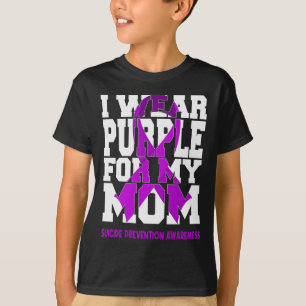 Ich trage Lila für meine Mama Suizidprävention Awa T-Shirt