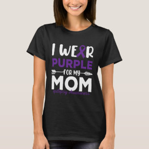 Ich trage Lila für meine Mutter Epilepsie-Bewussts T-Shirt