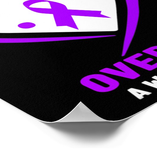 Ich trage Lila für meine Mutter im Jura Überdosis Poster (Ecke)