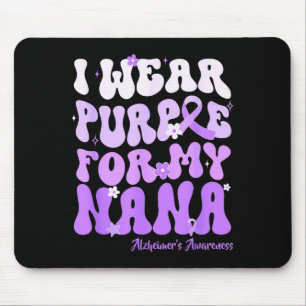 Ich trage Lila für meine Nana Heimers Awareness Su Mousepad