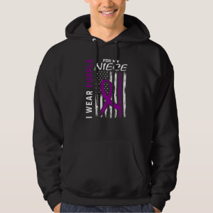 Ich trage Lila für meine Nichte Epilepsie Awarenes Hoodie