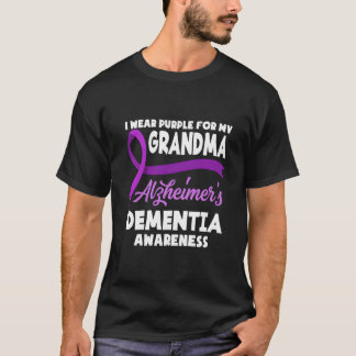 Ich Trage Lila Für Meine Oma Alzheimer'S Detia Awa T-Shirt