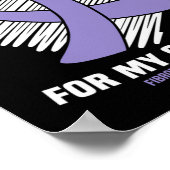 Ich trage Lila für meine Oma Fibromyalgie Awarenes Poster (Ecke)