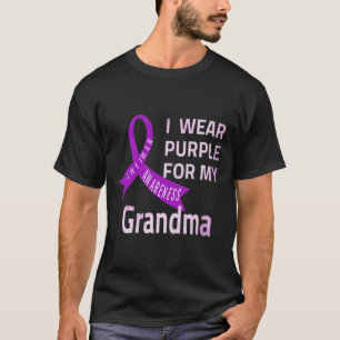 Ich trage Lila für meine Oma Heimerheimer Krankhei T-Shirt
