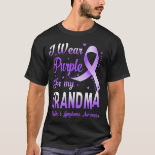 Ich trage Lila für meine Oma Hodgkin-Lymphom Aware T-Shirt