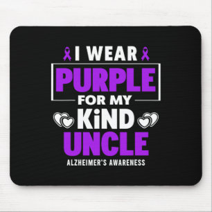 Ich trage Lila für meine Onkel-Heimerheimer-Auszei Mousepad