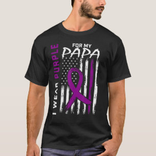 Ich trage Lila für meine Papa Epilepsie Awareness  T-Shirt