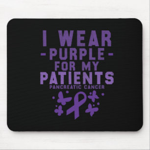 Ich trage Lila für meine Patienten jetzt Pankreask Mousepad