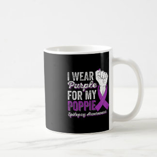 Ich trage Lila für meine Poppie Ribbon Epilepsy Aw Kaffeetasse