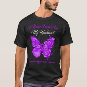 Ich trage Lila für meine pulmonale Hyperyenie T-Shirt