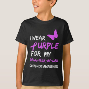 Ich trage Lila für meine Schwesterntochter-Überdos T-Shirt