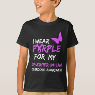 Ich trage Lila für meine Schwesterntochter-Überdos T-Shirt