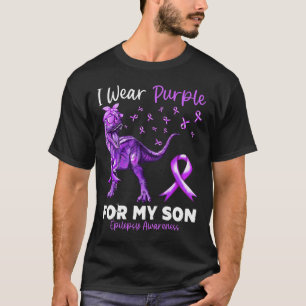 Ich trage Lila für meine Sohn Epilepsie Awareness T-Shirt