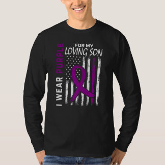 Ich trage Lila für meine Sohn Epilepsie Awareness  T-Shirt