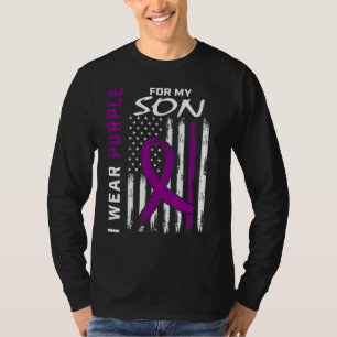 Ich trage Lila für meine Sohn Epilepsie Awareness  T-Shirt