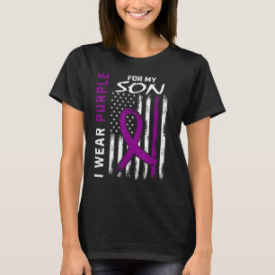 Ich trage Lila für meine Sohn Epilepsie Awareness  T-Shirt