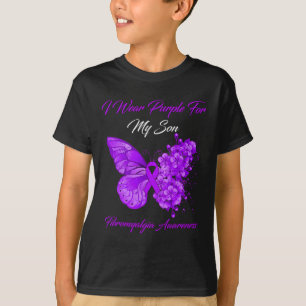 Ich trage Lila für meine Söhnfibromyalgie T-Shirt