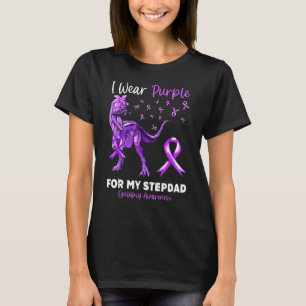 Ich trage Lila für meine Stepdad Epilepsie Awarene T-Shirt
