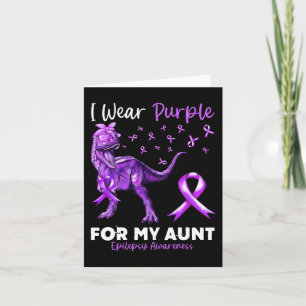 Ich trage Lila für meine Tante Epilepsie Awareness Karte