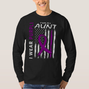 Ich trage Lila für meine Tante Lupus Awareness Ame T-Shirt