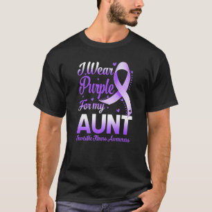 Ich trage Lila für meine Tante unsichtbare Leidens T-Shirt