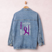 Ich trage Lila für meine Tochter Epilepsie Awarene Jeansjacke (Hangar)