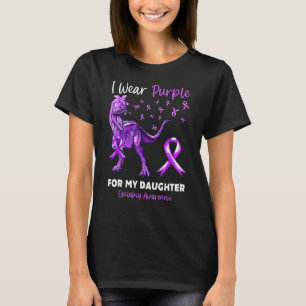 Ich trage Lila für meine Tochter Epilepsie Awarene T-Shirt