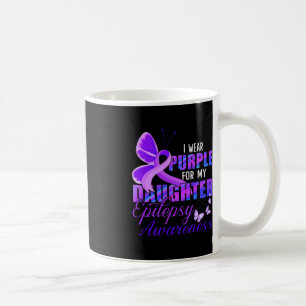 Ich trage Lila für meine Tochter - Epilepsie-Bewus Kaffeetasse
