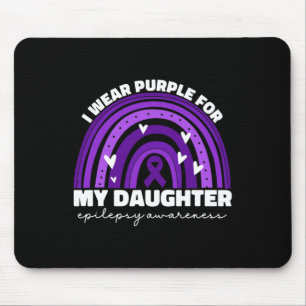Ich trage Lila für meine Tochter-Epilepsie-Bewusst Mousepad
