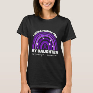 Ich trage Lila für meine Tochter-Epilepsie-Bewusst T-Shirt