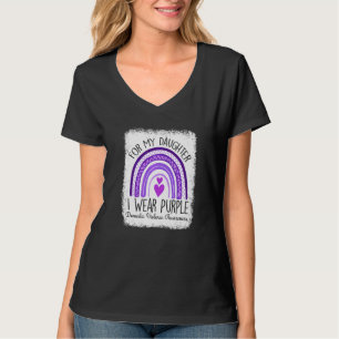 Ich trage Lila für meine Tochter Häusliche Gewalt  T-Shirt
