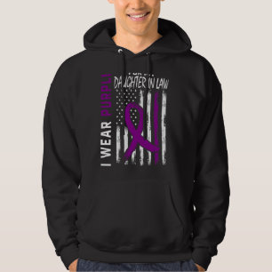 Ich trage Lila für meine Tochter im Jura Lupus Awa Hoodie