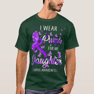 Ich trage Lila für meine Tochter Lupus Awareness H T-Shirt